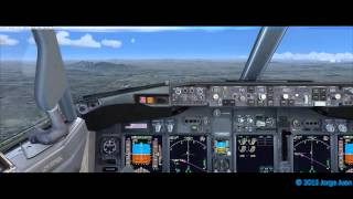 KLAX KPHX 738PMDG with FSX ATC arrival