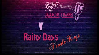 (INSTRUMENTAL REMAKE) V - Rainy Days FEMALE KEYS KARAOKE