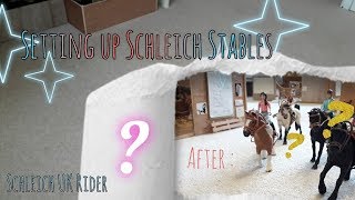 Setting up a HUGE Schleich Stables! | Schleich Horses || Schleich 2020 ||