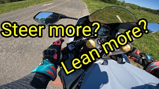 Leaning vs Steering, is there a difference?