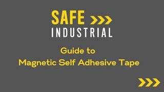 Guide To Magnetic Self Adhesive Tape