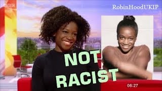 Dove model says advert isnt racist and is a PC witch hunt.