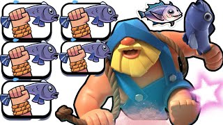 FISH IN THE FISHERMANS HAND *emote* | Clash Royale Emotes