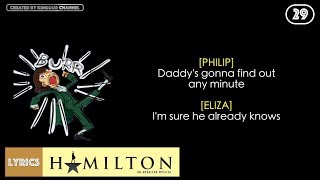 #29 Hamilton - Schuyler Defeated (VIDEO LYRICS)