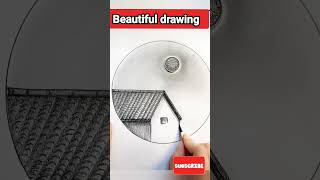 Circle drawing - pencil easy drawing #shorts #pencil sketch #short