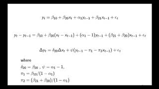 Econometrics - Cointegration and Error Correction Model