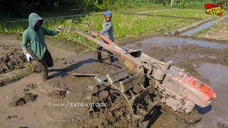 Joki Muda Traktor Sawah G1000 Meratakan Lahan Tanah Keras