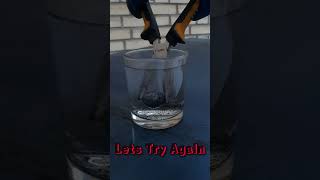 1000 Degree Steel Ball VS Cold Water #shorts #water #satisfying