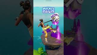 Fortnite: Poor Vs Rich Skins!! #fortnite #shorts #short #fortniteshorts