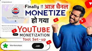 Finally! Channel Monetize Ho Gya 😊 | Monetization Tools Set-up| Join Button | Channel Membership