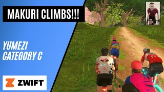 Race Makuri Stage 5B - Short Climbing Race // Valley to Mountaintop // Category C // Zwift Racing