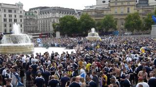 2013.08.14. Scotland football fans at London, Trafalgar square