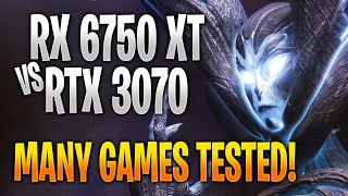 AMD RX 6750 XT vs Nvidia RTX 3070 | 10 Game Benchmark Test and Gameplay