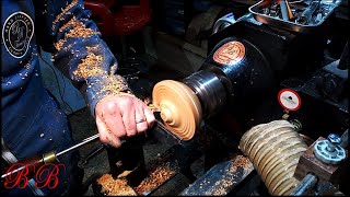 Woodturning a Malaysian Acacia incence burner / wood turning