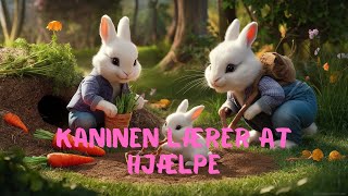 😍🐰 En sød lille kanin lærer at hjælpe - Pædagogisk eventyr for børn, godnathistorie 😍🐰