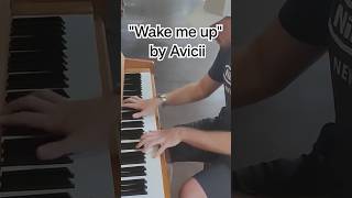 "WAKE ME UP" by Avicii on public piano at University #shorts #piano #public #cover #street