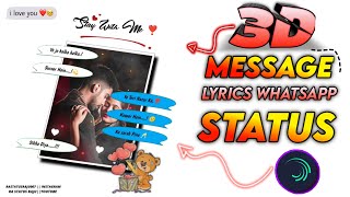 3d Message Lyrics Whatsapp Status || Ye Jo Halka Halka Suroor Hai Status || Sad Status#RastatusRaju