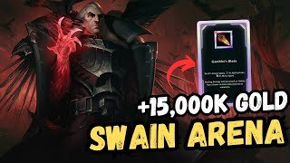 15,000$$$ Gold Bonus with GAMBLER'S BLADE SWAIN in Arena 2v2v2v2 League of Legends