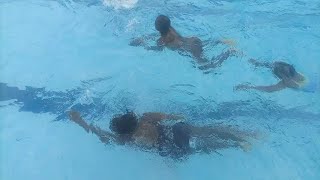 How to back Freestyle Underwater technique