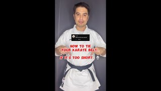 Is your karate belt too short? Here’s the solution! 🥋