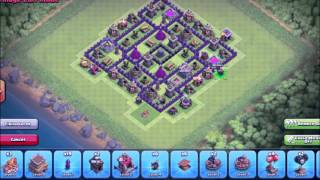 Clash of Clans - расстановка базы Town Hall 8/ТХ8 / Dark Elixir Farming