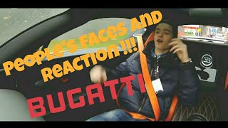 Bugatti Launch Control & Donuts People's Faces and Reaction !!!