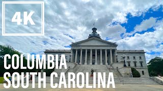 Columbia SC [4K] Walking tour - "Soda City Market"