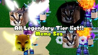 All Legendary Fruit Tier List *SHOWCASE* In Meme Sea | ROBLOX | MEME SEA