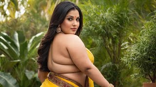 कॉटन साड़ी  plus size Beautiful Saree Color and stylish Design Ideas for Women of Size Prat 7