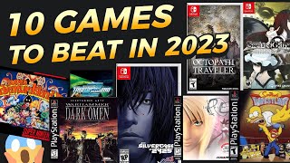 10 Games to BEAT in 2023 #PS1 #Switch #SNES