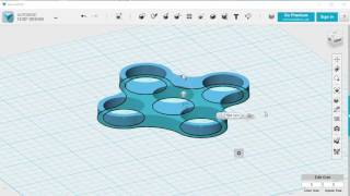 Make a 2 or 4 Arm Fidget Spinner using 123D Design