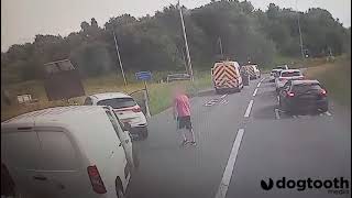 Angry Driver Starts Road Rage Brawl Then Gets Beat Up || Dogtooth Media