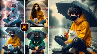 Umbrella Boy Viral photo editing | TikTok trending photo editing | bing image creator | ai