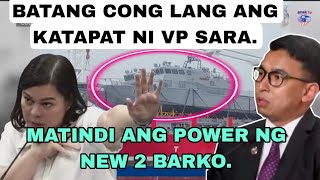 BATANG CONGRESMAN LANG PALA ANG KATAPAT NI VP SARA?? MATINDI ANG POWER NG NEW 2 BARKO..