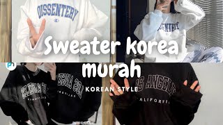 Shopee haul sweater korean style murah mulai 30rban ✨🌻 | korean style