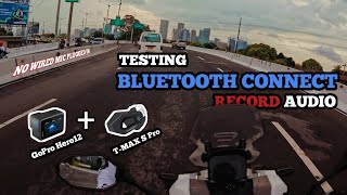 GoPro Hero12 Connected to T-MAX S Pro intercom via Bluetooth | Best GoPro for Moto Vlogging Setup