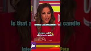 Interviewer catches #SKETE with a Kardashian Candle #shorts