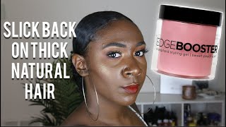 Say Goodbye To Lumpy Slick Backs on Natural Hair + Finally Trying Style Factor Gel | Nia Imani