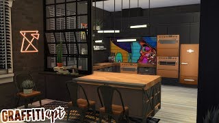 GRAFFITI APARTMENT | The Sims 4 Speed Build