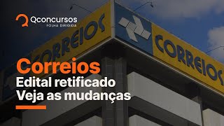 Concurso Correios: Edital Retificado! Veja as mudanças | Notícias de concurso #aovivo