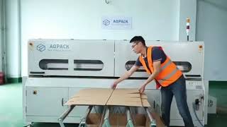 Short run corrugated Box making Machine ABM2508 Plus  Paper feeding, slotting, slitting, cutting, cr