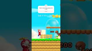 Mario Gameplay.  #shorts #shortsfeed #gaming #fyp #reccomended #mario #games #like #comment #sub