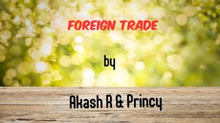 Foreign Trade