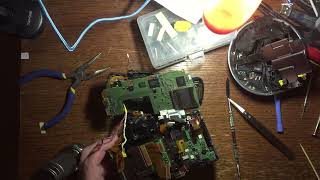 Canon 70d Digital SLR Camera Take Apart Disassemble Repair Fix Part 3 Remove Motherboard & Sensor