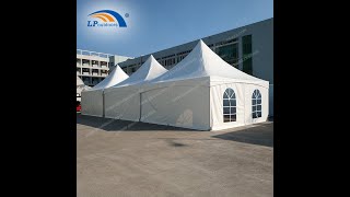 6X6m 20x20 feet updated high peak pinnacle frame tent for party and wedding