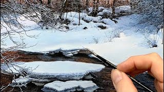 Painting Snow on Winter Trees |  Time Lapse | Episode 211