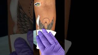 wings with design tattoo || Rudra Tattoo Studio ||