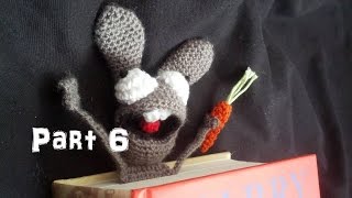 Learn How to Crochet Amigurumi Bunny Bookmark Part 6