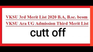 Vksu_3rd_Merit! List2020-Ba, Bsc, Bcom