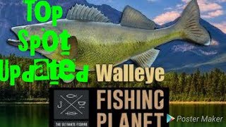 Fishing Planet PS4 | How to catch Walleye Guide, Emerald Lake New York Fishing| Secret Fishing Spot